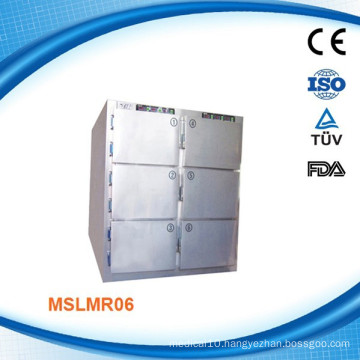 MSLMR06W CE Proved Corpse Freezer/Corpse Refrigerator 6 body Mortuary Refrigerator